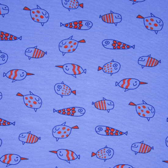 Jersey - Schoolvis blauw viert carnaval