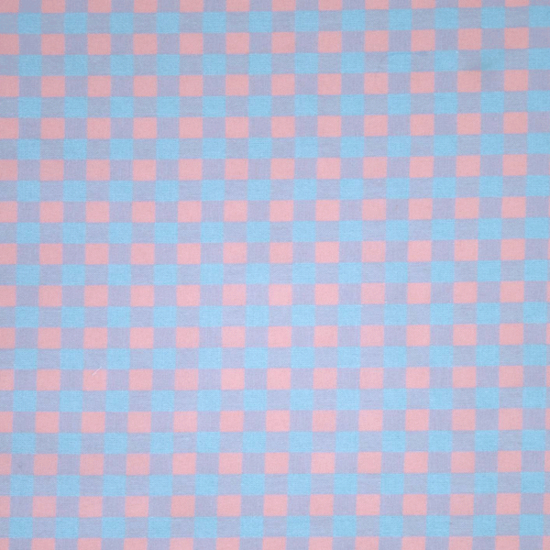 Katoen - Vichy lichtroze en lichtblauw 6