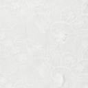 Katoen - Wit borduurbloem met 3d bloemen