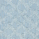 Denim - Strepen,ruffles en ruiten blauw