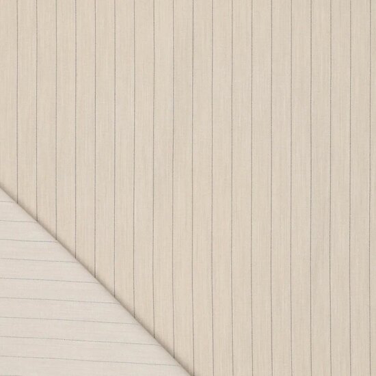 Broekstof - Beige krijtstreep 31