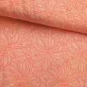 Jacquard - Roze bloemen fluo