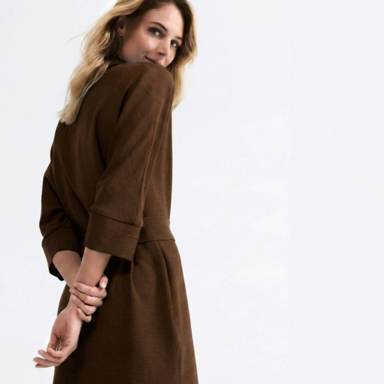 Damesstof - Diepbruin 239