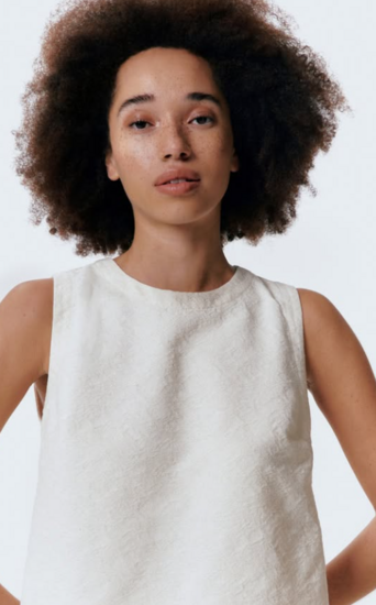 Katoen jacquard - Ecru 237 fi