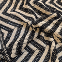 Gehaakt - Grafisch zwart ecru fi