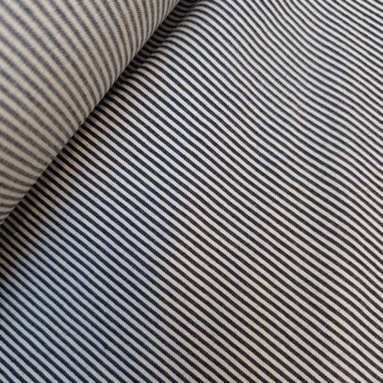 Jeans stretch - Stripes darkblue 2mm