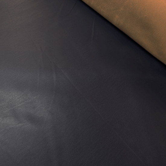Vegan leder soepel- Nachtblauw fi