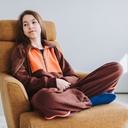 Matelasse jersey - Playtime rum raisin brown