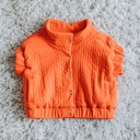 Matelasse jersey - Playtime flame red