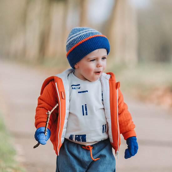 Matelasse jersey - Playtime flame red