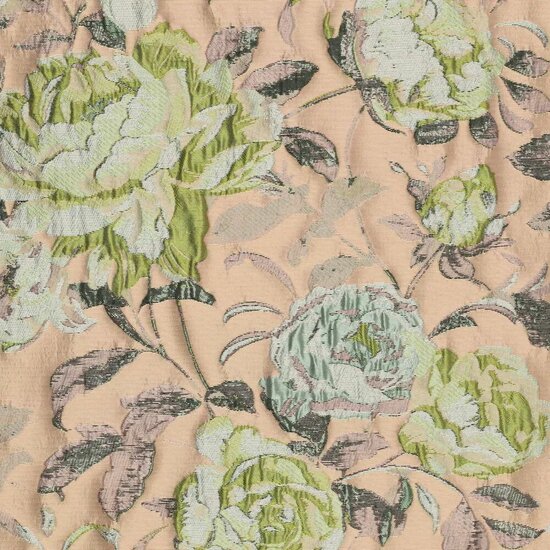 Jacquard - Blush met groen bloem party