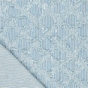 Denim - Strepen,ruffles en ruiten blauw