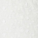 Katoen - Wit borduurbloem met 3d bloemen