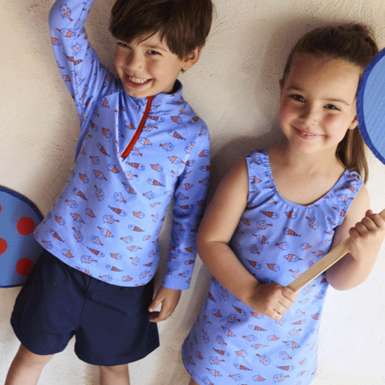 Jersey - Schoolvis blauw viert carnaval