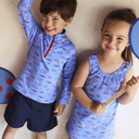 Jersey - Schoolvis blauw viert carnaval