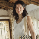 Gehaakt - Kant ecru hokjspatroon