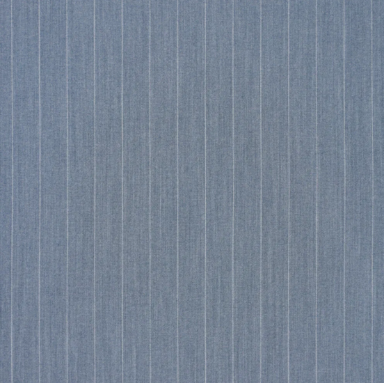 Broekstof - Denimblauw krijtstreep 85