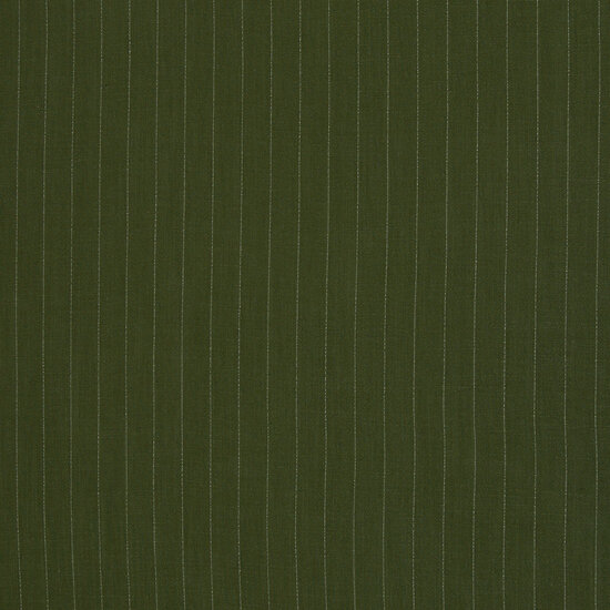 Linnen viscose - Khaki krijtstreep