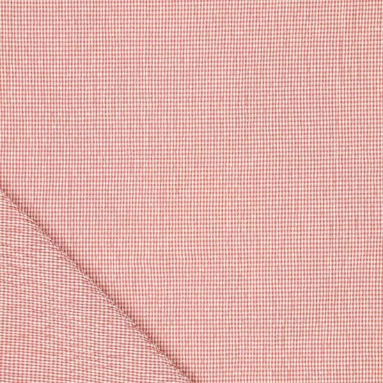 Damesstof - Crinckle vichy zachtroest