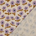 Tricot marcel - Simple flower purple