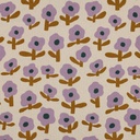 Tricot marcel - Simple flower purple