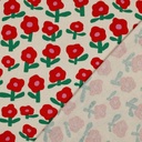 Tricot marcel - Simple flower red