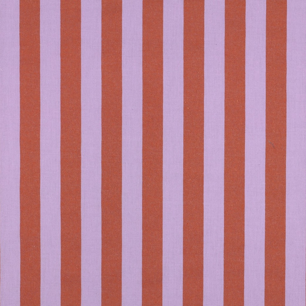 Katoen - lijnen lila oranje 22mm