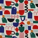 French terry -  Tetris vogels 