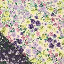 Jacquard - Rosie bloemen lila geel