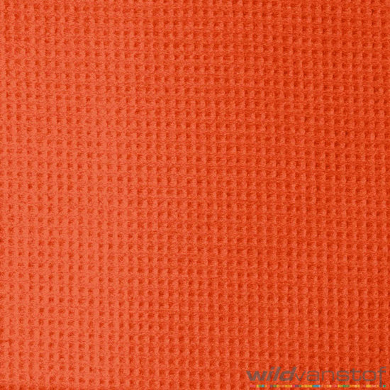 Wafelbadstof - oranje 36 uitlopend 