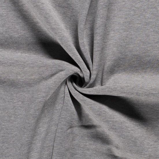 Joggingstof mêlé - lichtgrijs 63