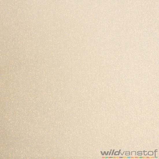 Katoen - wit glitter