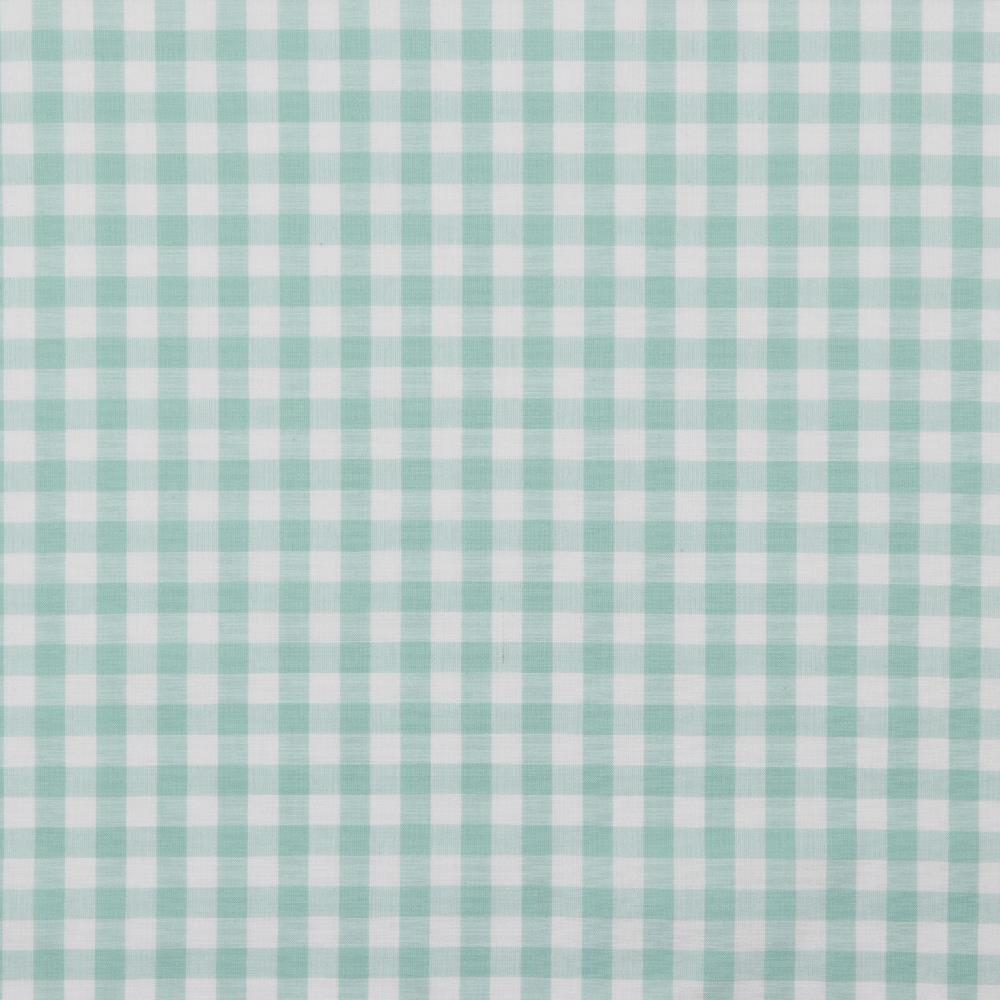 Katoen - vichy ruit munt (10mm)