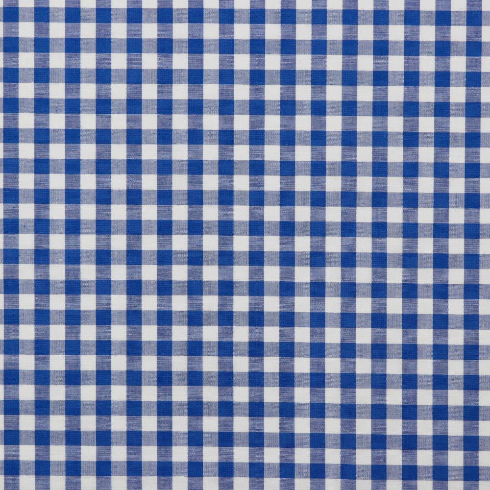 Katoen - vichy ruit blauw (10mm)