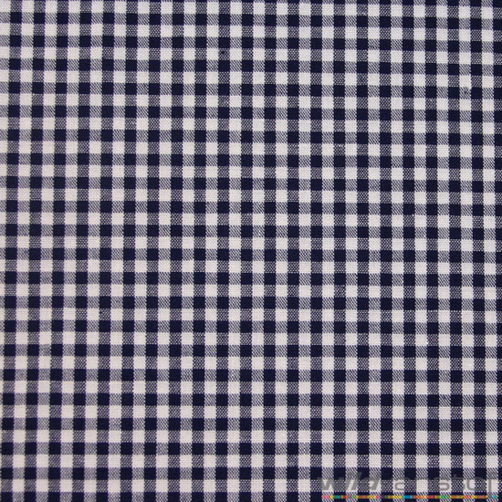 Katoen - vichy ruit donkerblauw (3mm)