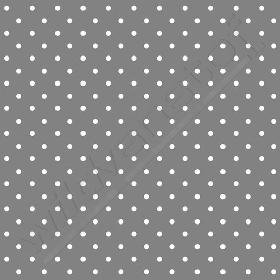 Katoen - grijs met witte bol (1mm)