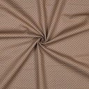 Katoen - taupe met witte bol (1mm)