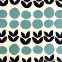 Canvas - Grote bloem bol blauw