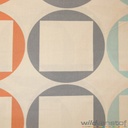 Lakenstof 255cm - Vierkant in cirkel