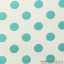 Satijn turkooise bollen