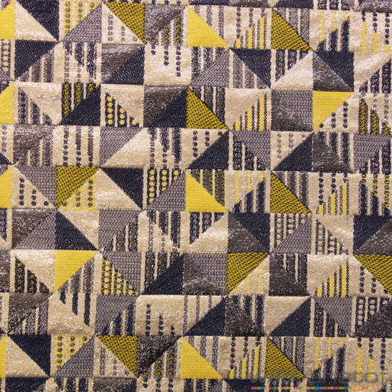 Driehoek en vierkant blauw-geel