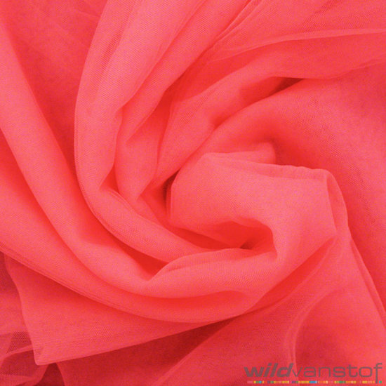 Mesh tule - fluo oranjeroze