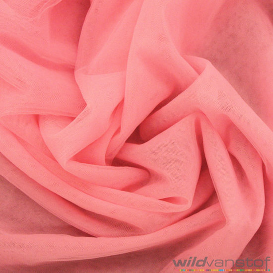 Mesh tule - lichtroze