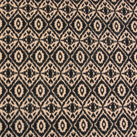 Jacquard zwart-ecru ruiten