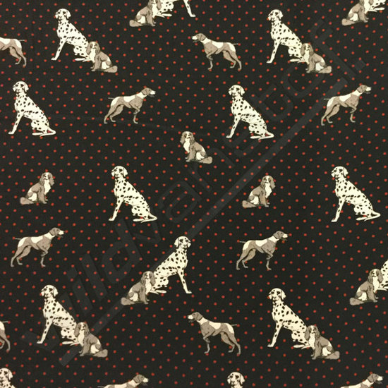 Viscose honden op zwart
