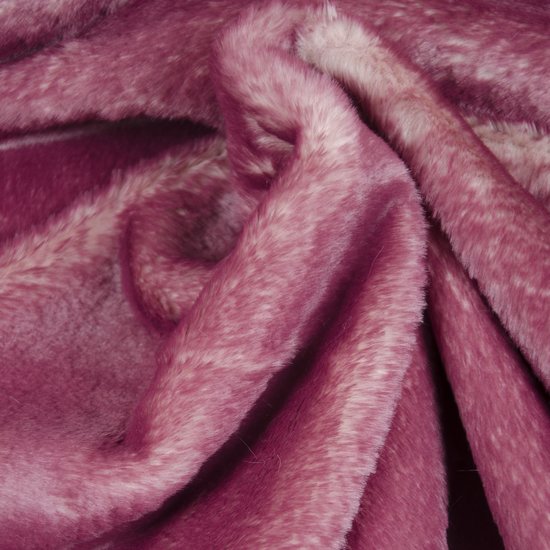 Pels - bordeauroze gemeleerd