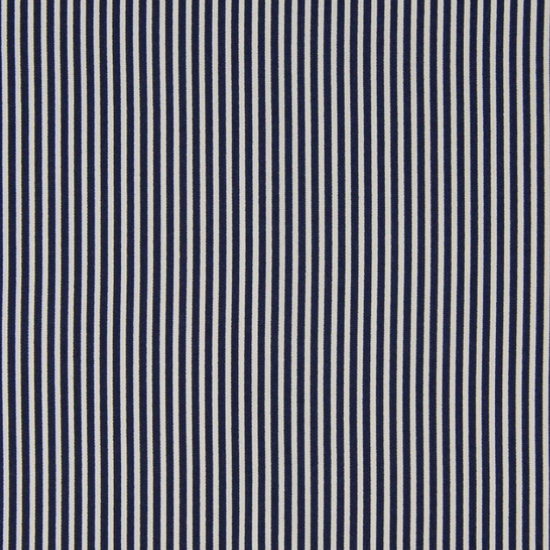 Katoen - extrafijn donkerblauwe witte streep