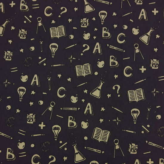 Katoen - wetenschappen op marineblauw