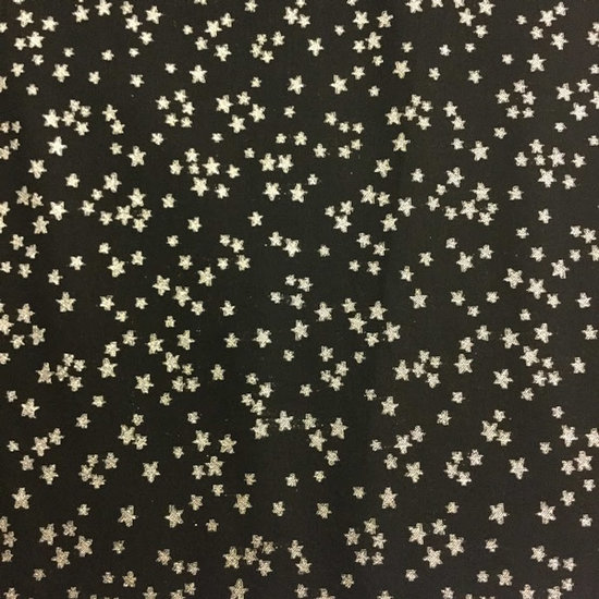 Katoen - Zwart met lief sterretje
