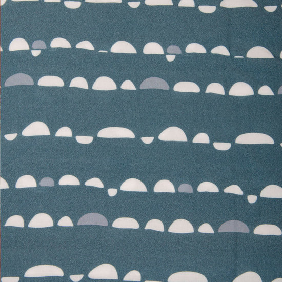 Viscose - halve bulten op petrolgrijs